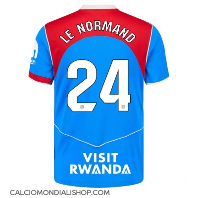 Maglie da calcio Atletico Madrid Robin Le Normand #24 Terza Maglia 2025-26 Manica Corta Maglie da calcio Atletico Madrid Robin Le Normand #24 Terza Maglia 2025-26 Manica Corta